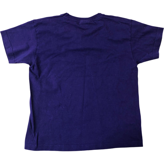 Fruit Of The Loom Purple T-Shirt 5-6 Years Kids Short Sleeve