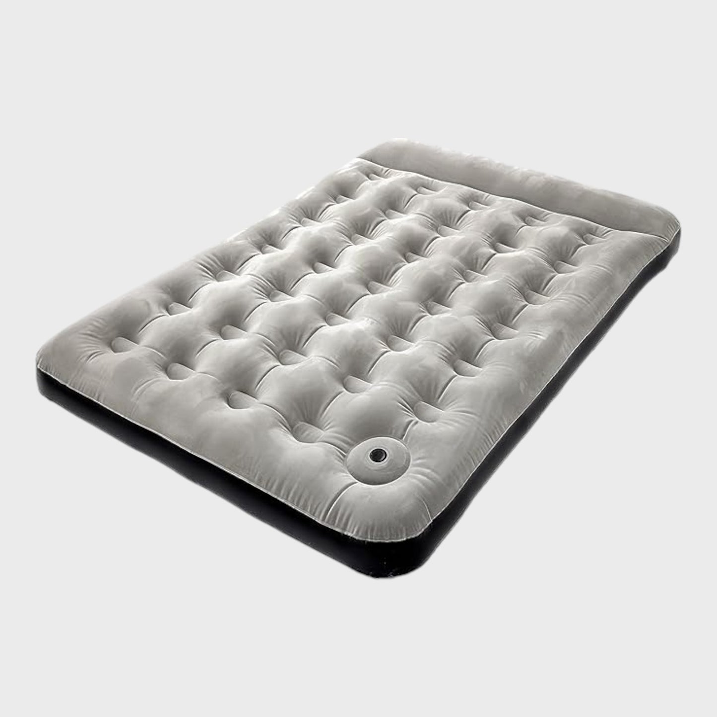 Hi-Gear Deluxe Double Flock Airbed with Pump