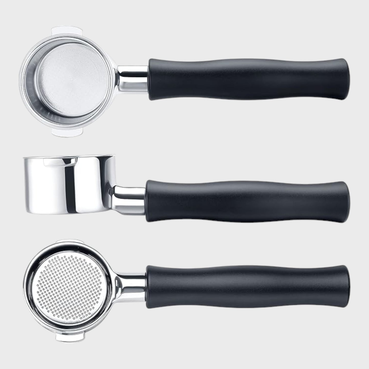 Normcore Espresso Bottomless Portafilter for DeLonghi Machines - 51mm - 2 Ears