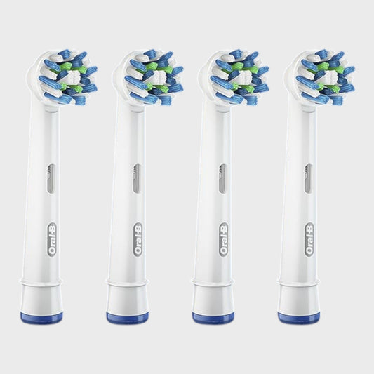 Oral-B Cross Action Toothbrush Heads - Pack of 4 - White