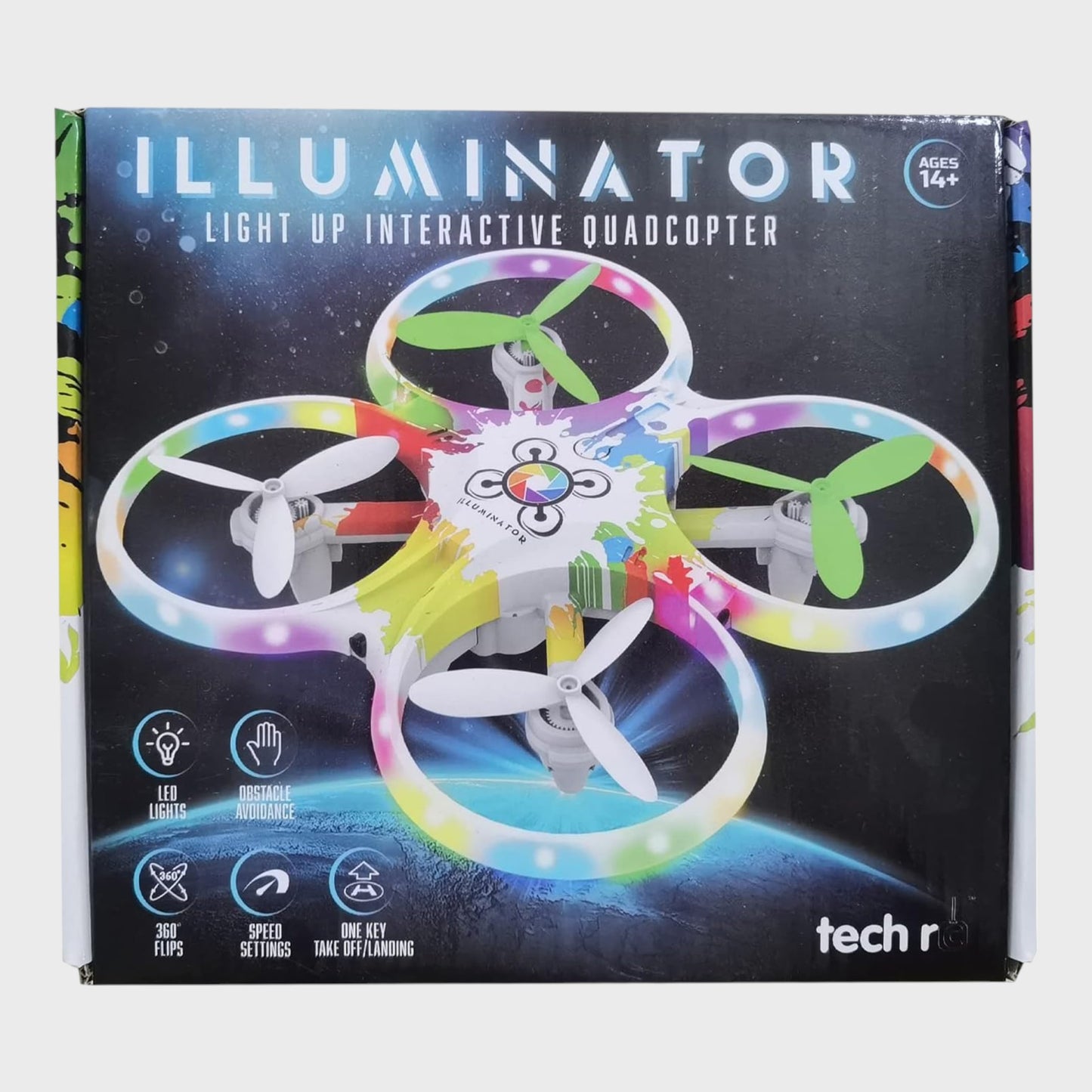 Tech RC Illuminator Stunt Drone for Kids