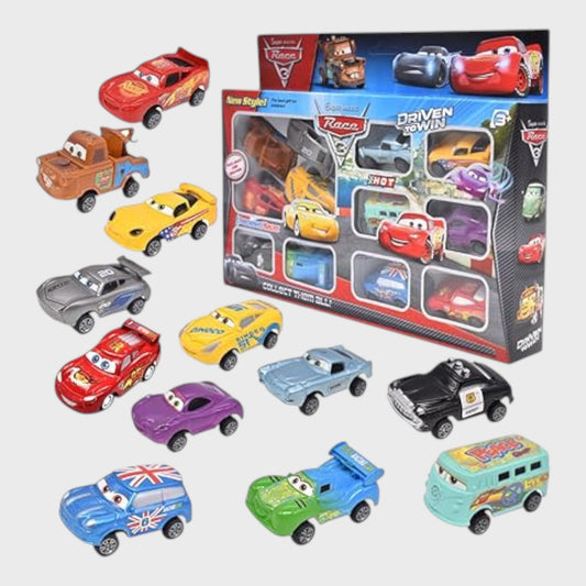 Pull Back and Release Toy Cars - 12 Pack