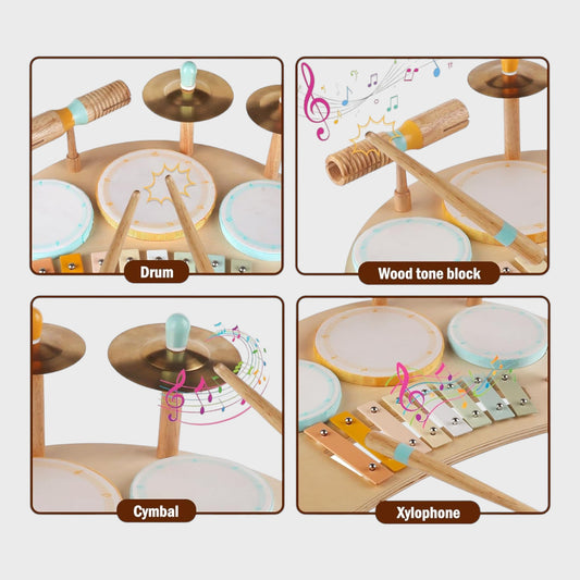 Wooden Musical Instrument Set - For Toddlers