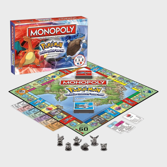 MONOPOLY Pokémon Kanto Edition Board Game 2-6 Players New