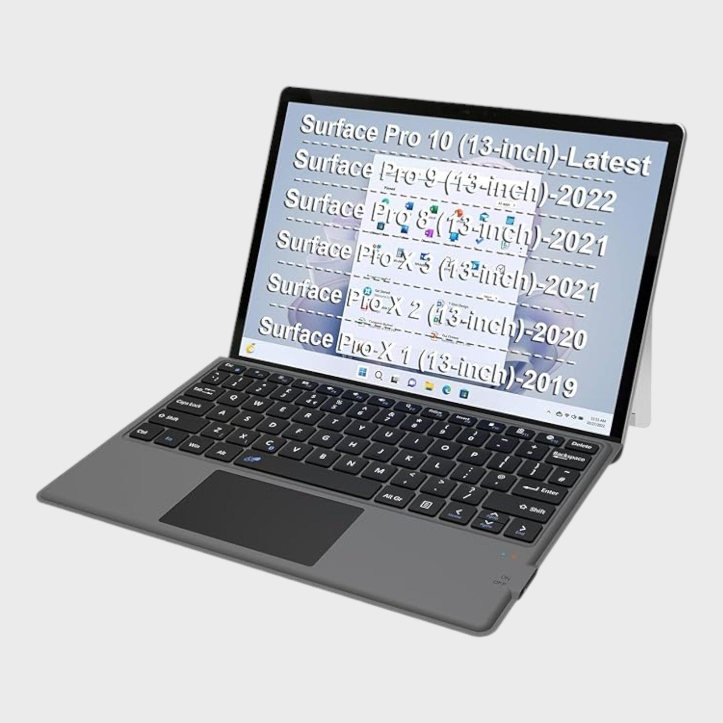 Arteck Bluetooth Keyboard for Surface Pro 8, 9, 10 , X