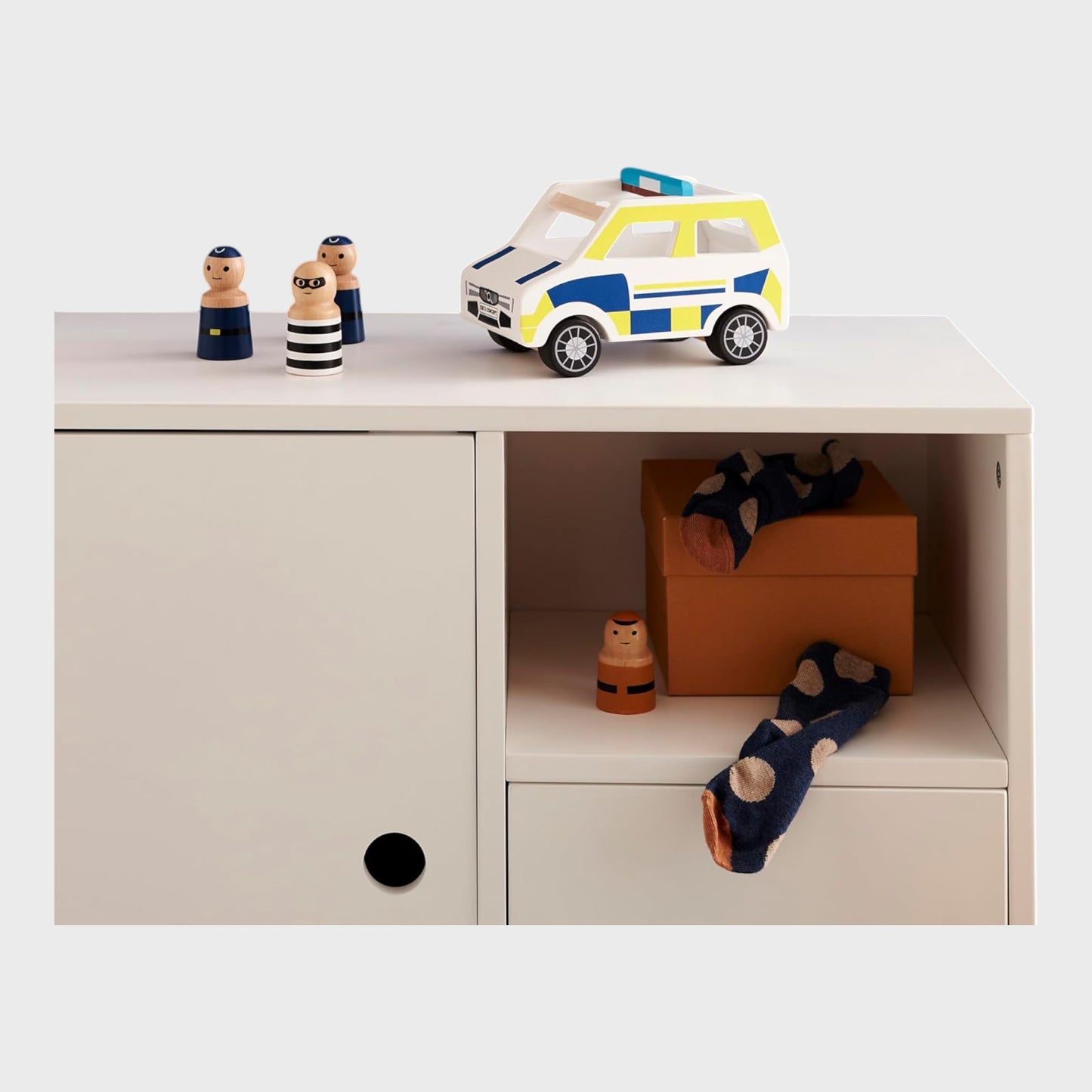 Kid's Concept Aiden Wooden Police Car Set