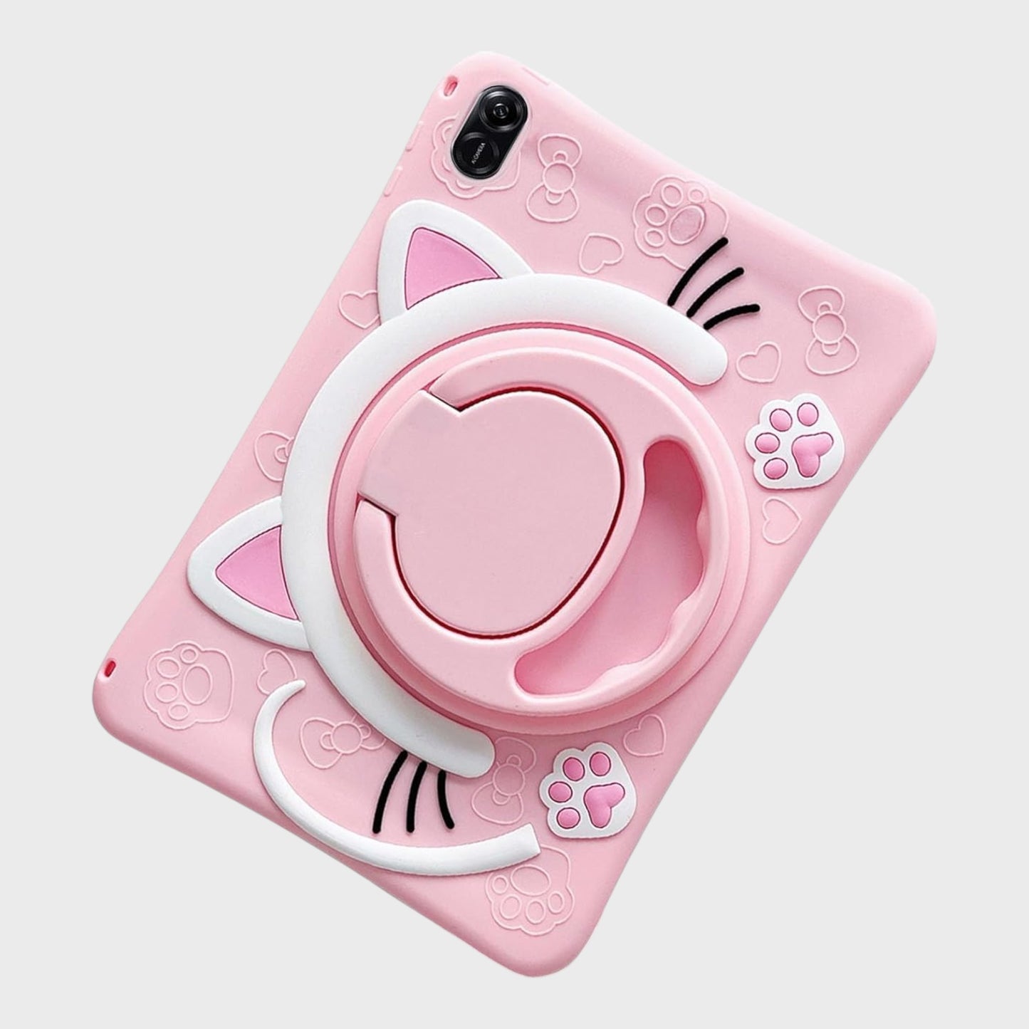 Pink Cat Silicone Tablet Case