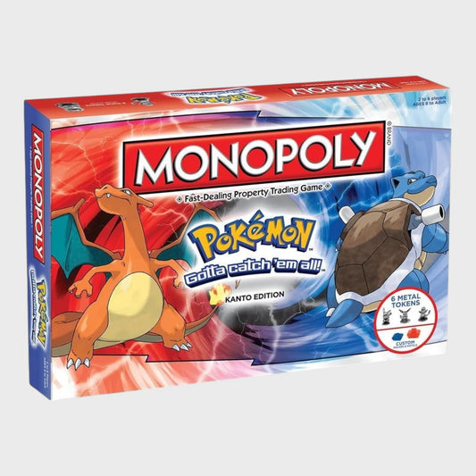 MONOPOLY Pokémon Kanto Edition Board Game 2-6 Players New