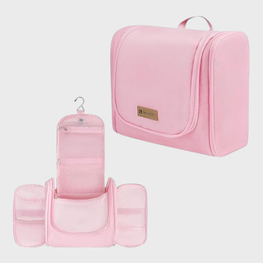 Mulisoft Hanging Toiletry Bag - 16 Compartments - Pink