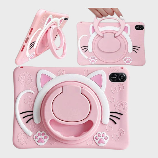Pink Cat Silicone Tablet Case