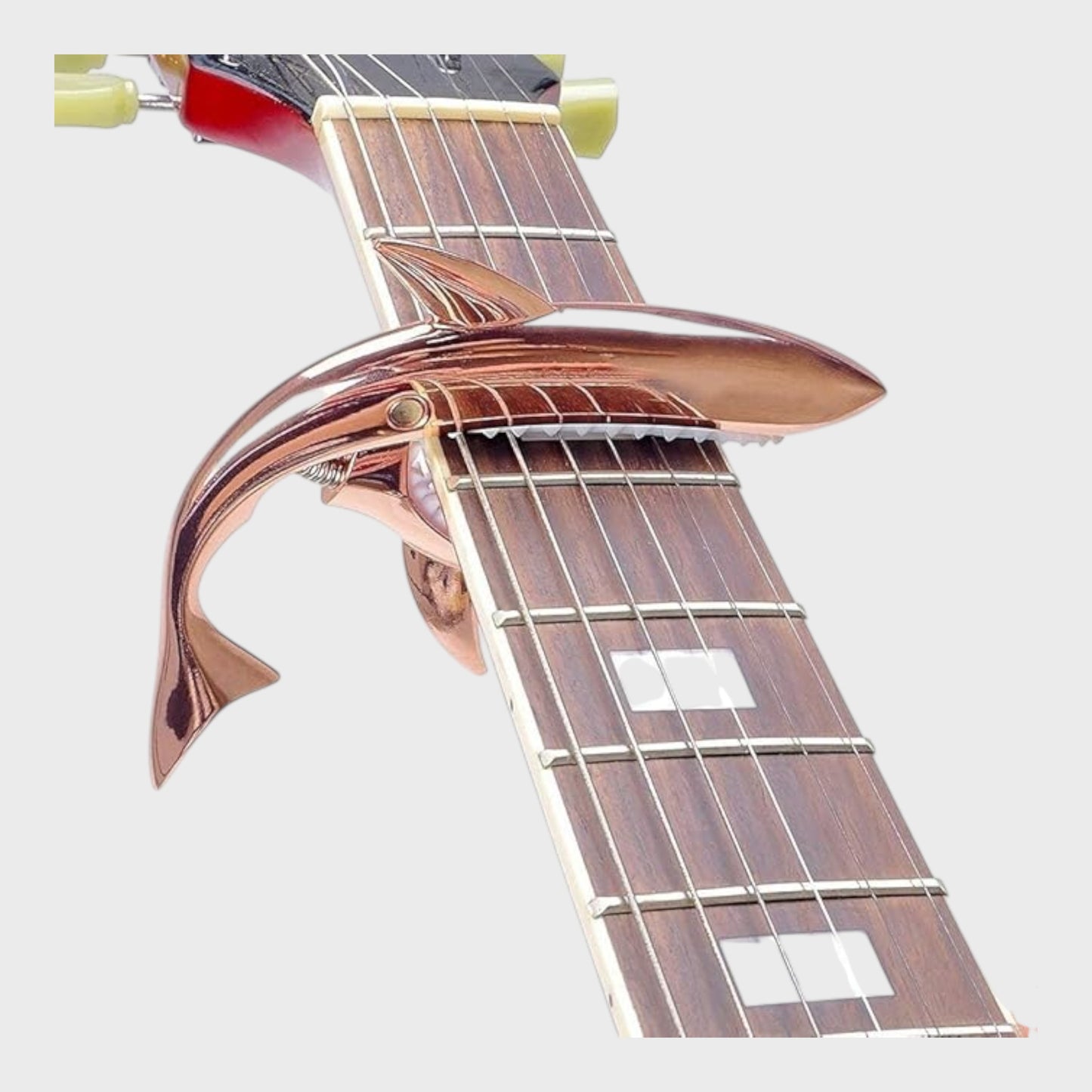 Shark Guitar Capo for Acoustic & Electric - Rose Gold