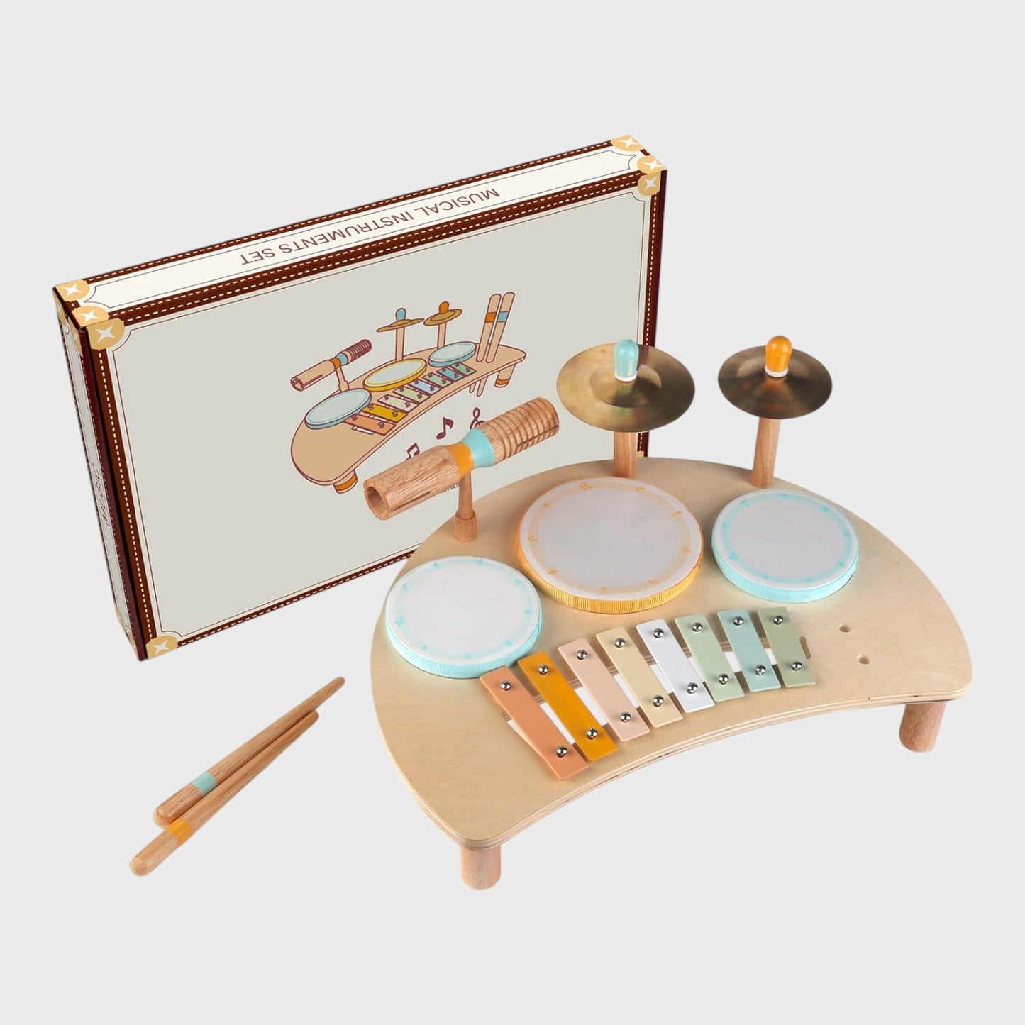 Wooden Musical Instrument Set - For Toddlers