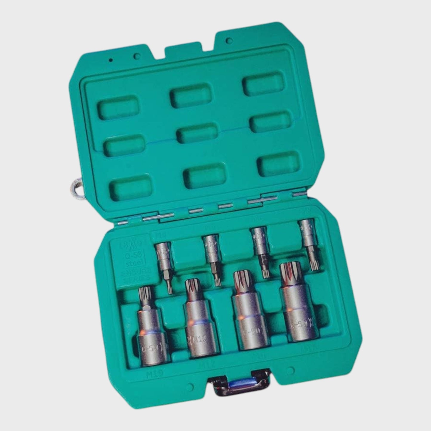 Wiesemann Q-50 Steel Bit Socket Set - 8 Pieces - Sizes M4-M16