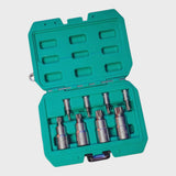 Wiesemann Q-50 Steel Bit Socket Set - 8 Pieces - Sizes M4-M16