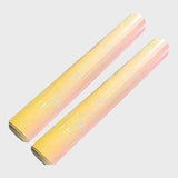 Embossed PU Faux Leather Crafting Roll - Holographic Pink Line - Pack of Two
