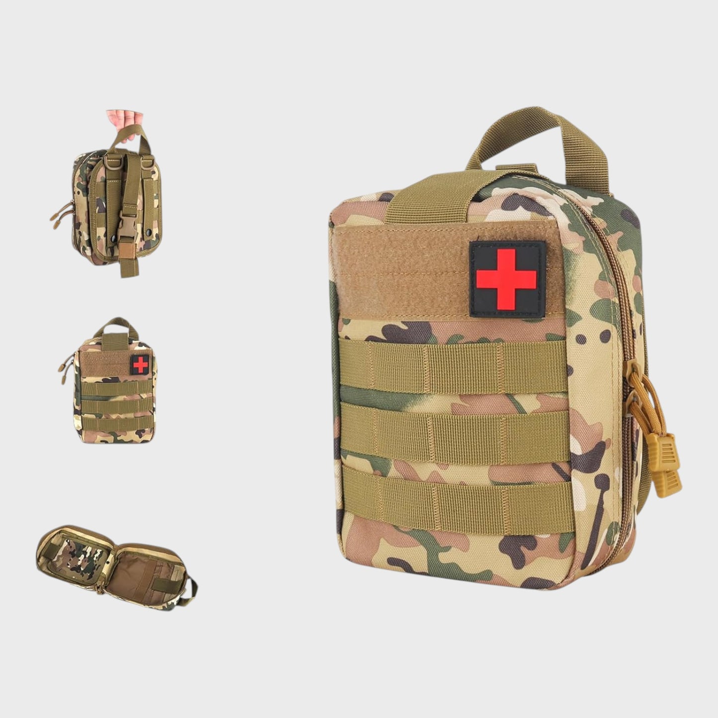 Tactical First Aid Kit with 192 Pieces