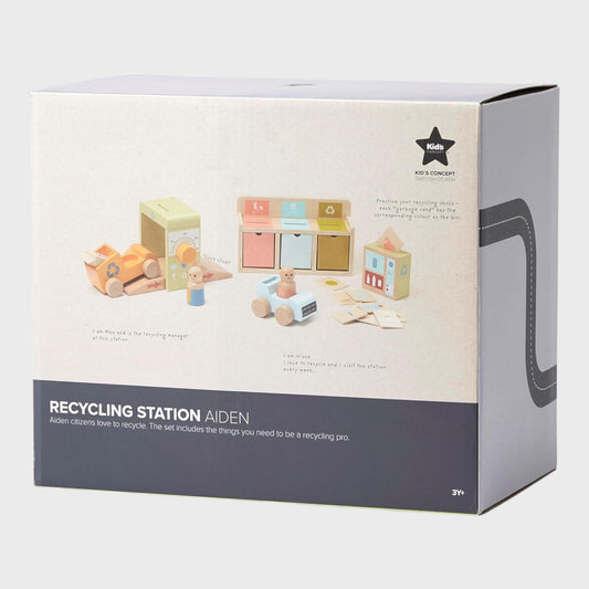 Kid's Concept Wooden Recycling Station Toy
