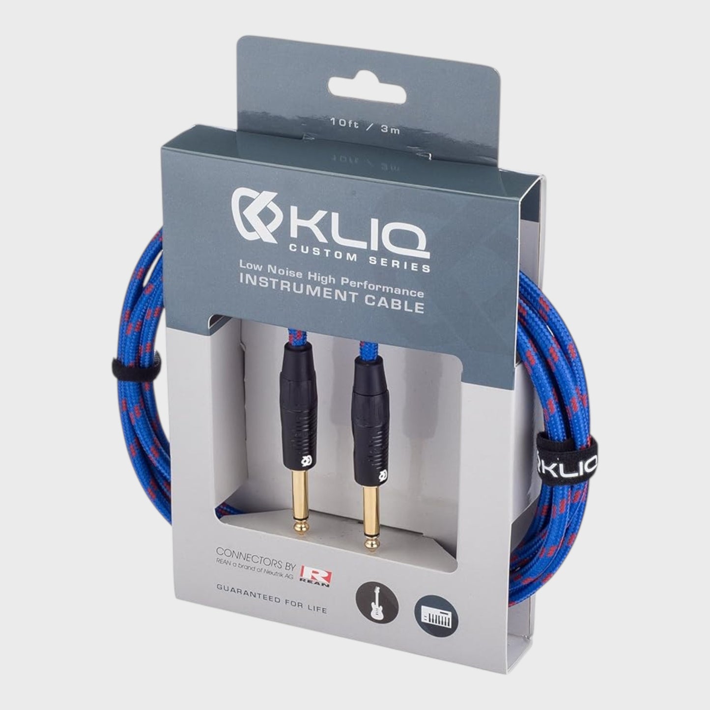 KLIQ Custom Series Instrument Cable - 10 FT