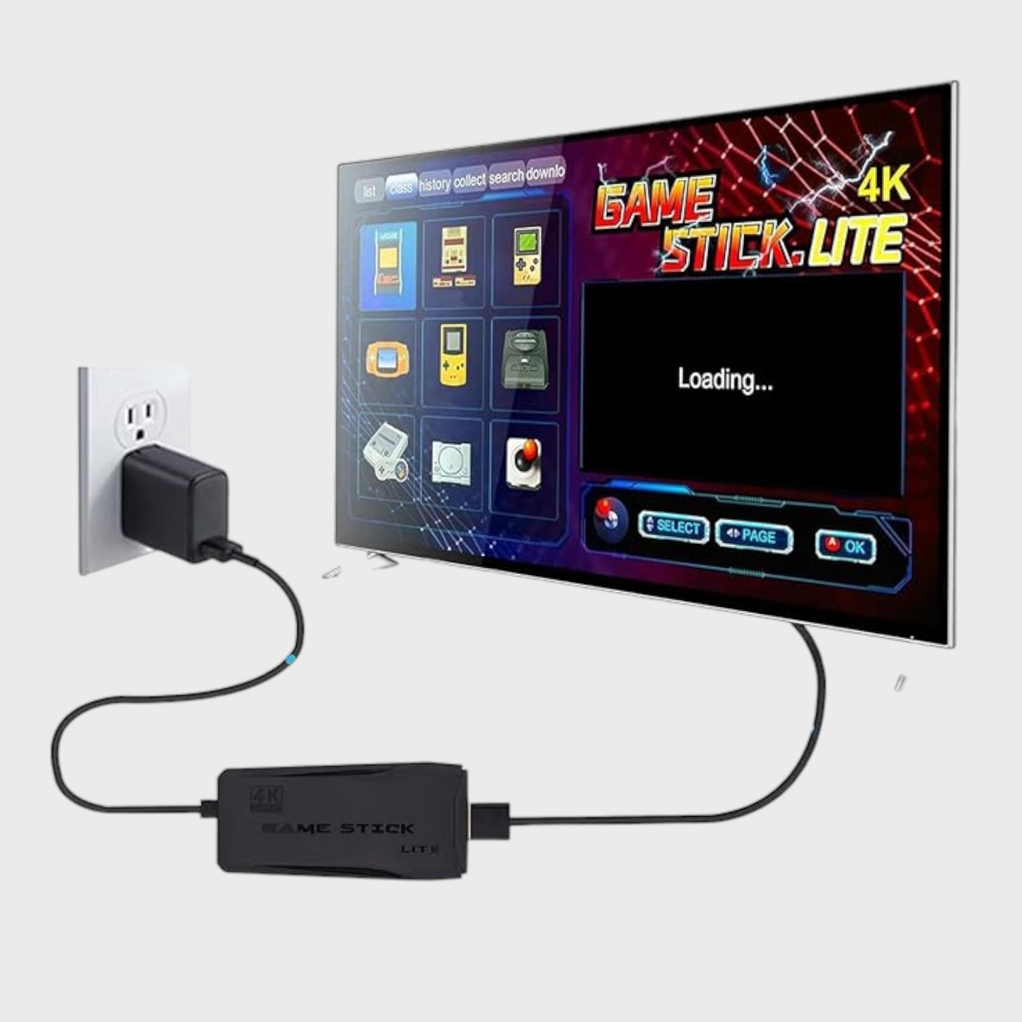 Plug N' Play Retro Game Video Stick with Controllers