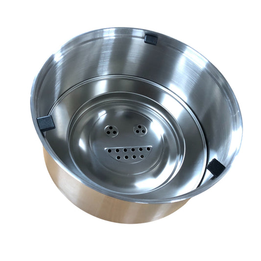 No Spill Dog Floating Water Bowl Stainless Steel Pet Bowl Slow Drinking Large