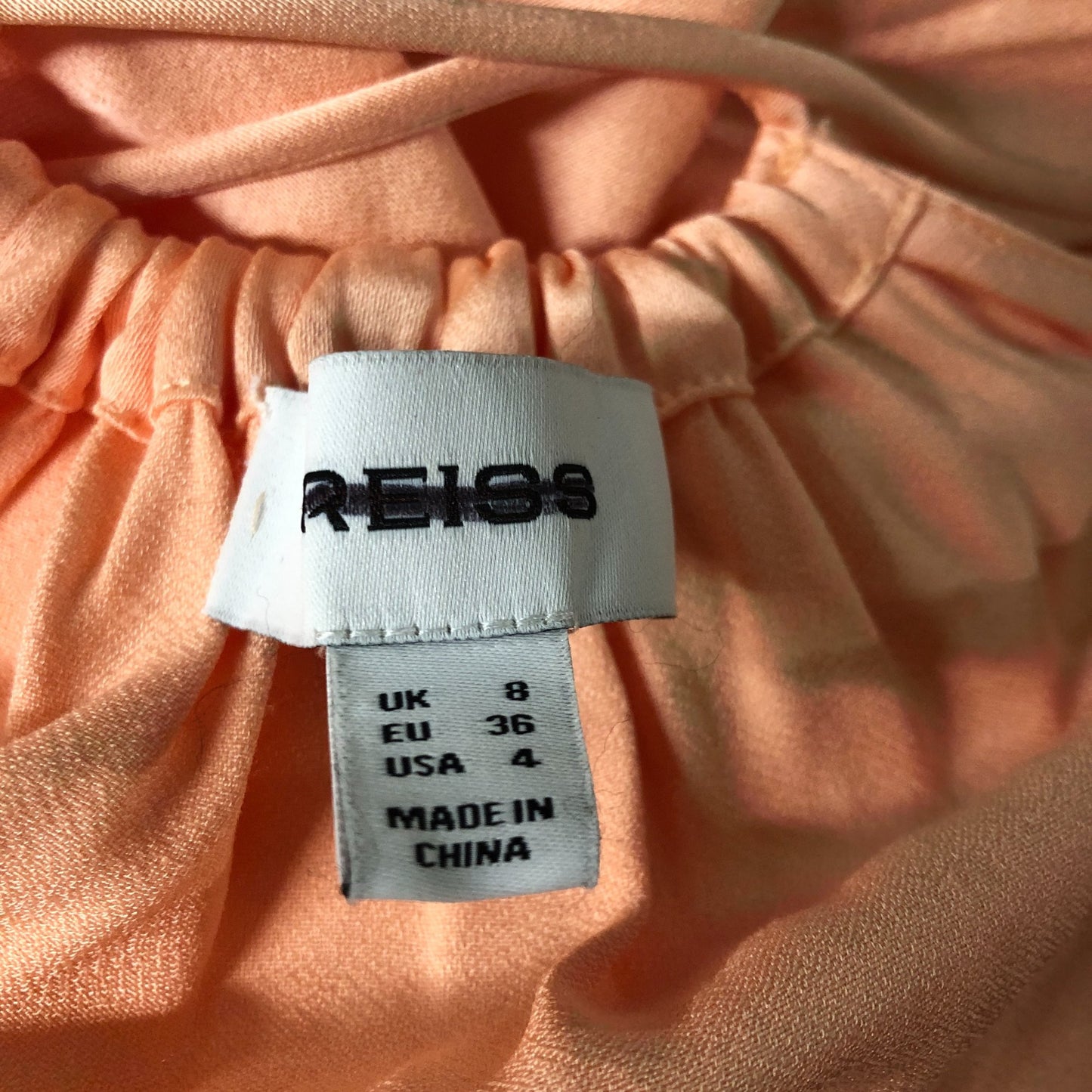 Women's Maxi Dress Peach Long Sleeveless Elegant Stretch Fit Size 8