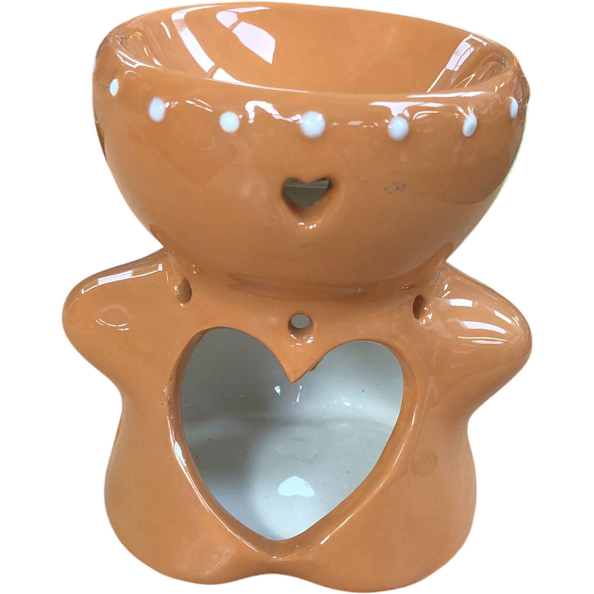 Cute Gingerbread Man Candle Warmer Ceramic Oil Burner