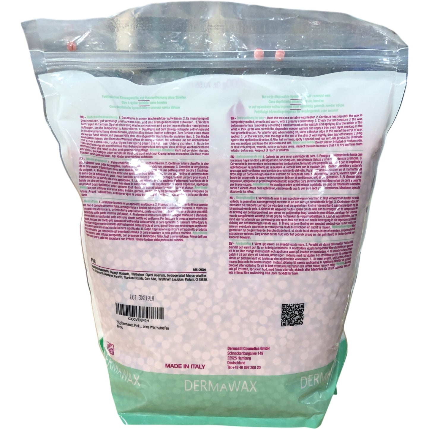 Dermawax Pink Pelables Primo Hair Removal Wax 2000g Efficient Easy Use