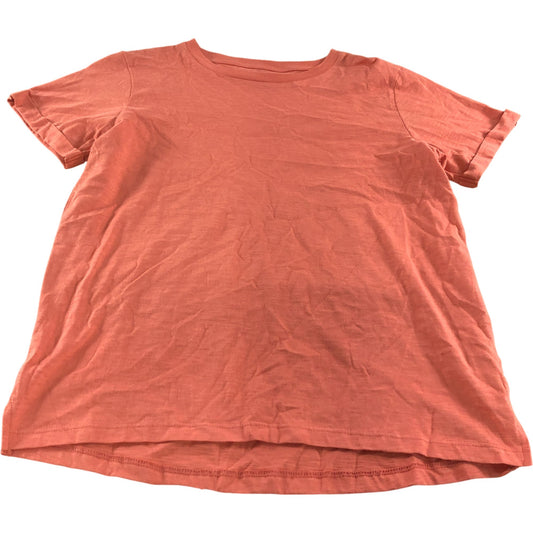 River Island Women's UK8 Coral T-Shirt Short Sleeve Casual Style Top