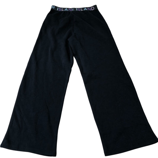 River Island Black Wide Leg Trousers Girl's Casual Fashion 9-10 Years