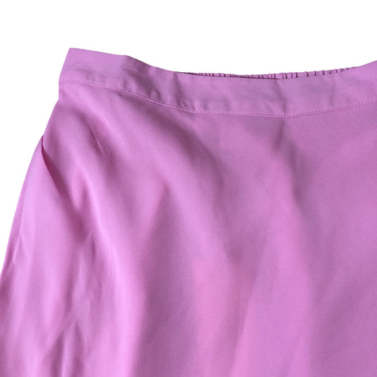 Branded Pink Elasticated Back and High Waist Skirt - Size 18