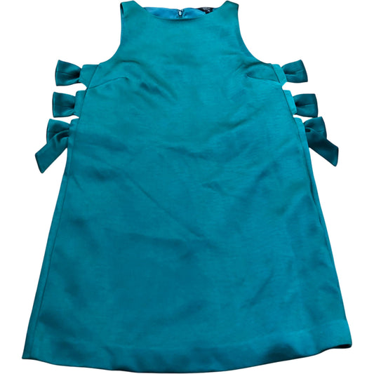 River Island Green Satin Bow Detail Mini Dress
