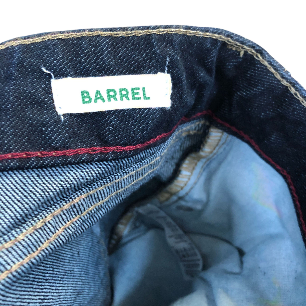 River Island Denim Barrel Leg Jeans Dark Blue