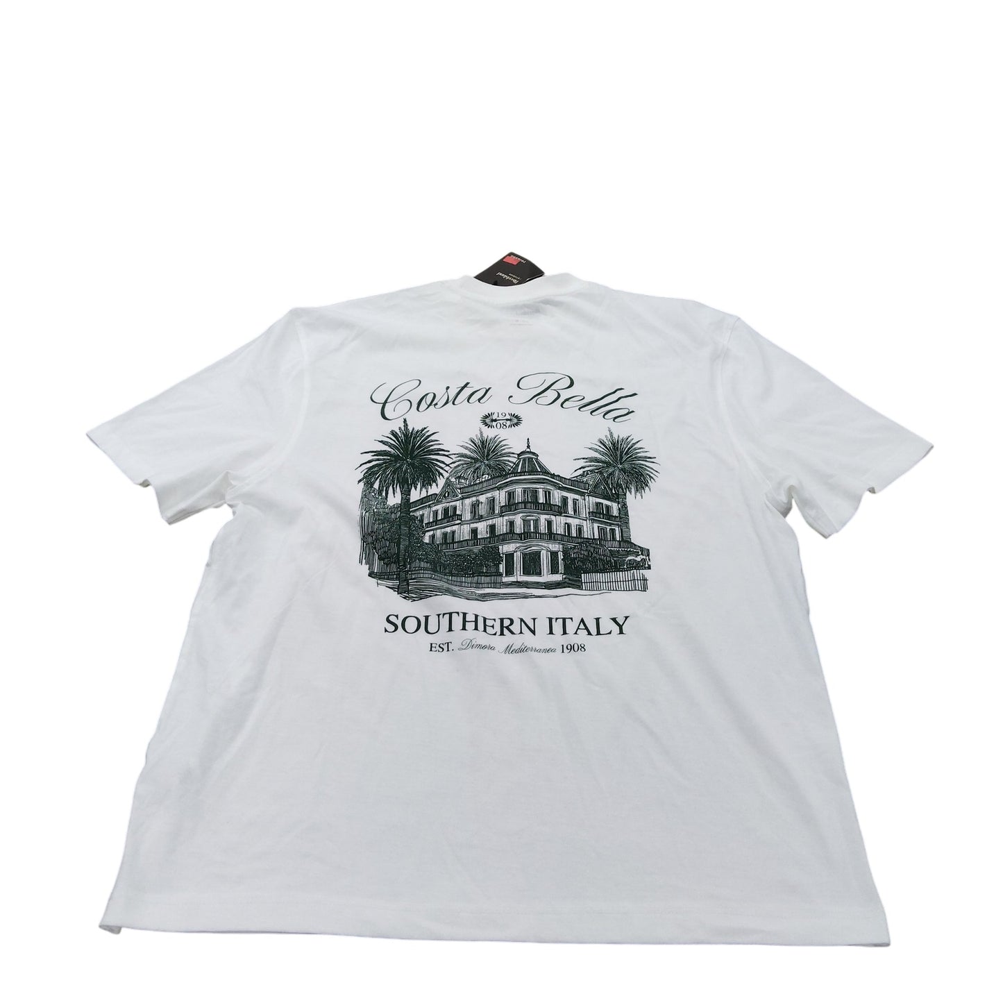 River Island Costa Bella Southern Italy T-Shirt XL Men's Graphic Print Tee