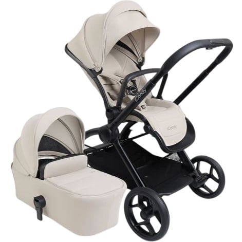 iCandy Core 2 Pushchair Travel System Cream with Carrycot Sandstone