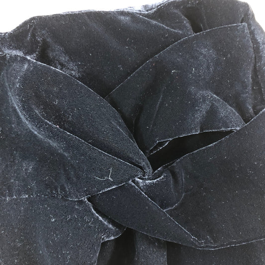 River Island Black Velvet Wrap Shorts UK10 Women's Casual Stylish Trendy