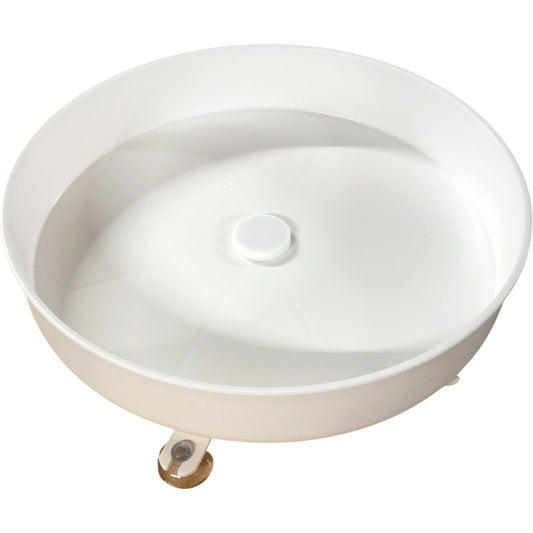 Amyzavls Lazy Susan Turntable Kitchen Storage Organiser New White Plastic