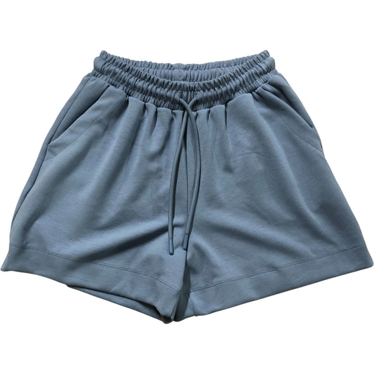 River Island Studios Relaxed Shorts UK XS Women's Blue Viscose Blend Style