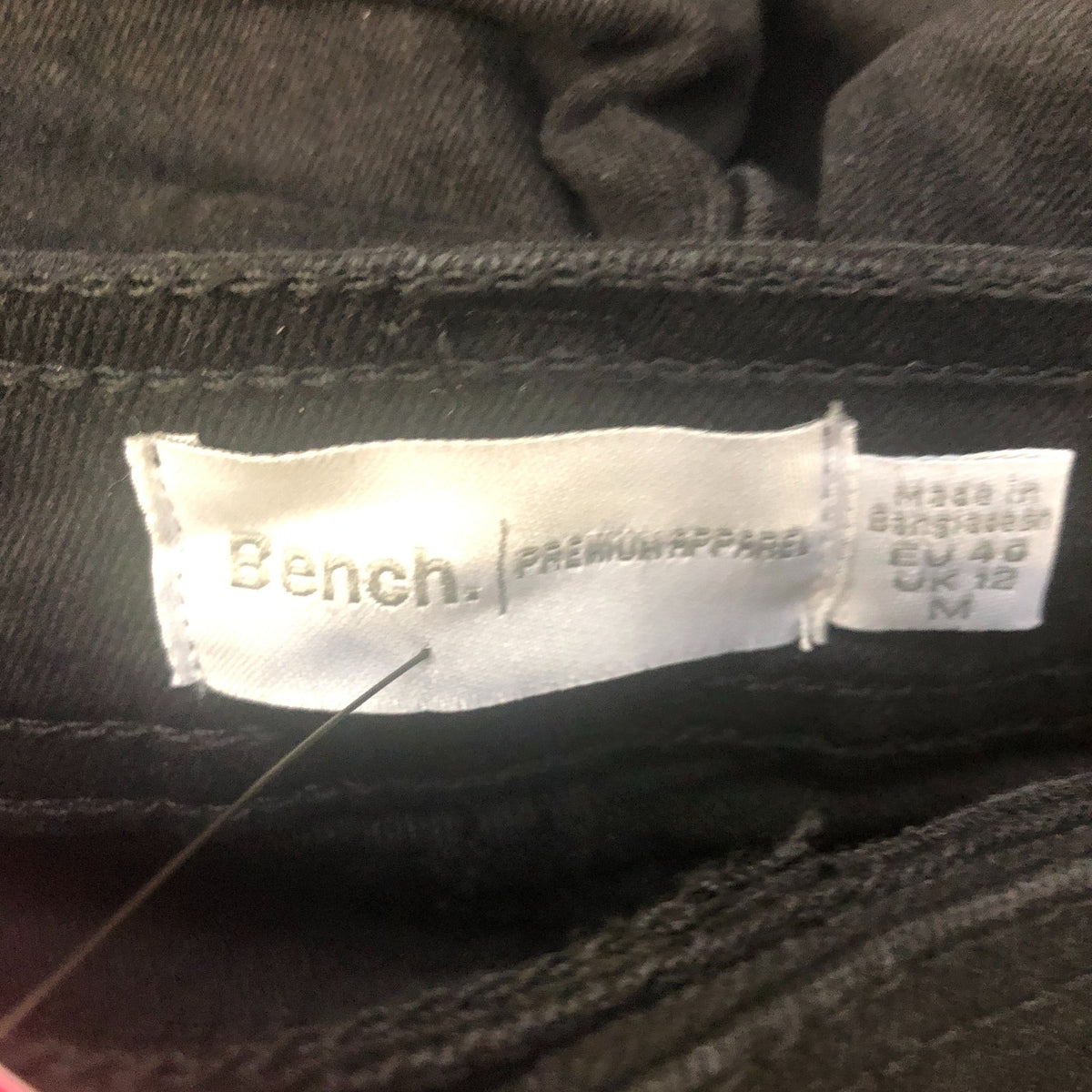 Bench Premium Black Skinny Jeans Size 12