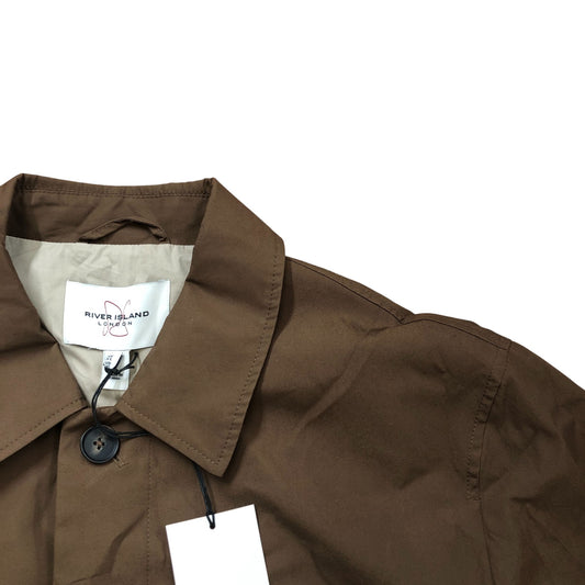 River Island Brown Casual Jacket Size XL Men's Stylish Outdoor Essential