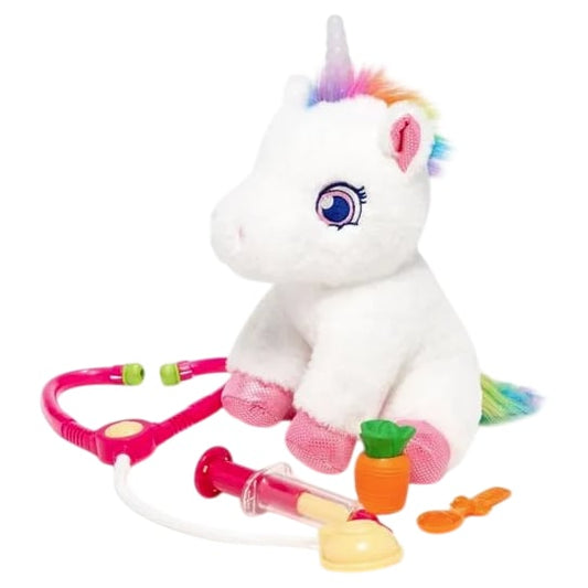 Unicorn Vet Set Plush Toy Pet Care Rescue Kit With Accessories