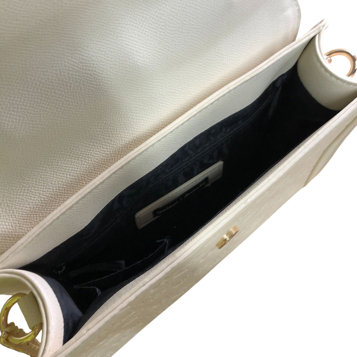 River Island Handbag Cream With Scarf Accessory