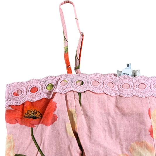 River Island Floral Print Camisole Top UK12 Pink