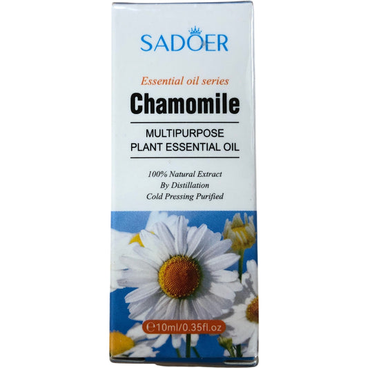 SADOER Chamomile Essential Oil 10ml Multipurpose Natural Aromatherapy Oil