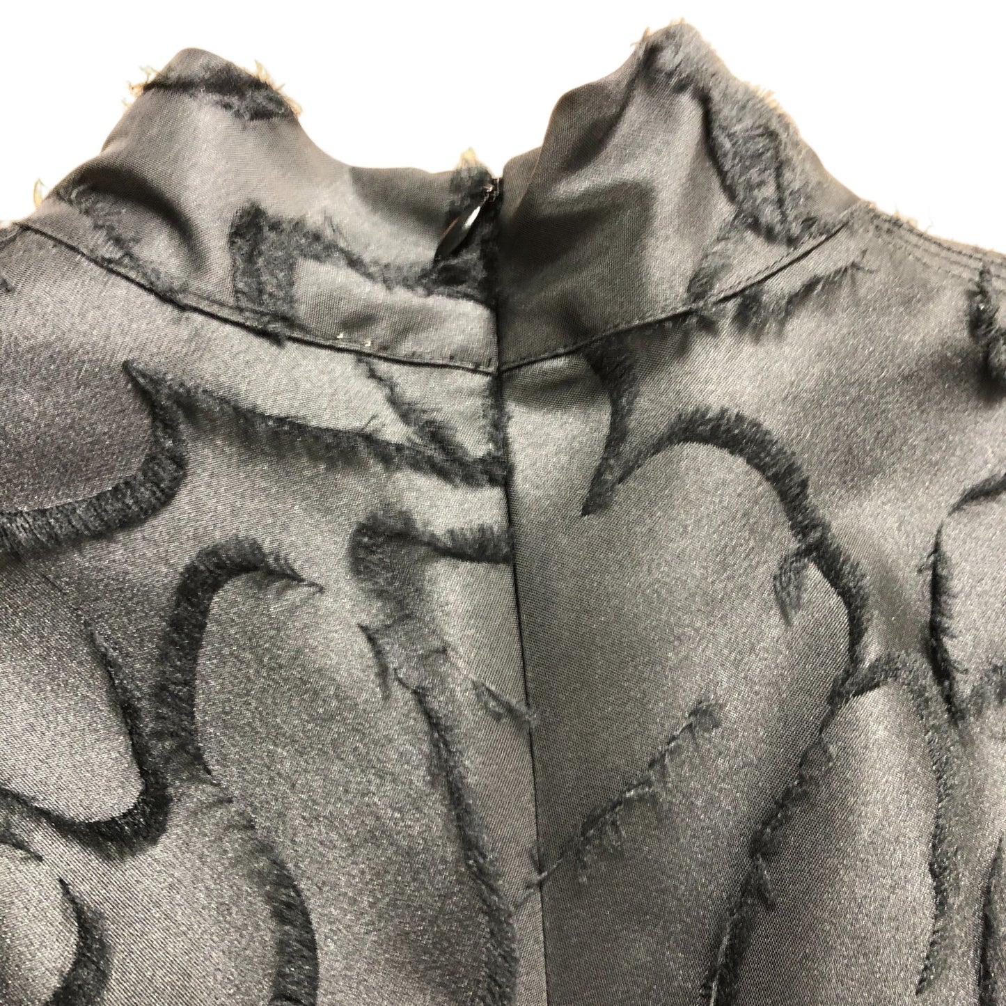 Stine Goya Black Textured Satin Midi Dress - Size 6