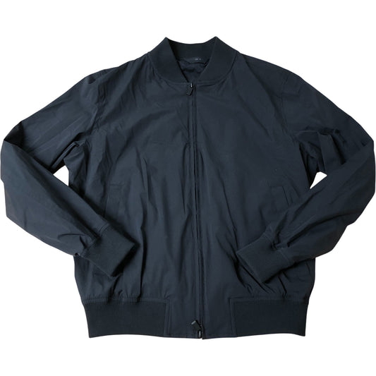 Massimo Dutti Bomber Jacket Size M Men's Black Lightweight Full Zip Casual Wear