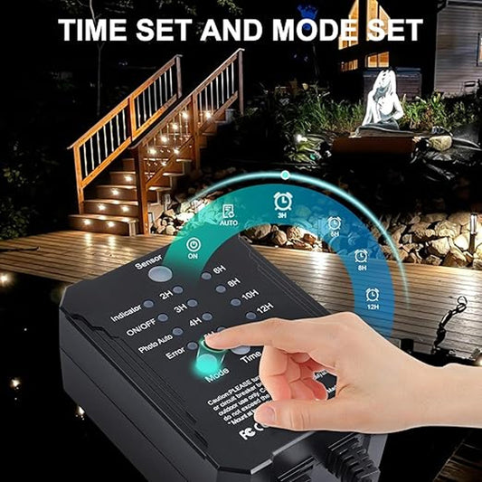 SMY Lighting Dimmable LED Deck Lights with Timer and Photocell Sensor