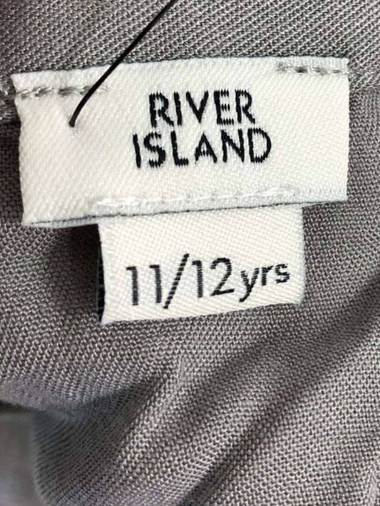 River Island Grey Shorts 11 12 Years Boys Lightweight Elasticated Sportswear