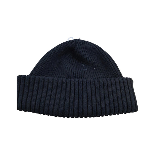 River Island Black Ribbed Beanie Hat One Size Unisex Warm Winter Fashion
