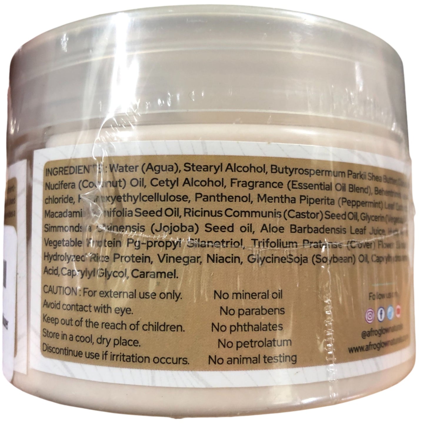 AfroGlow Natural Hair Leave-in Conditioner 300ml Jamaican Black Castor Oil