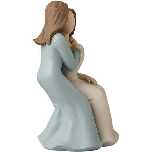 Klycea Mother & Daughter Resin Figurine 6.2"